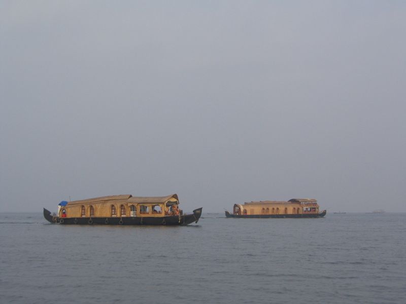 Other houseboats on the Vembanad Lake